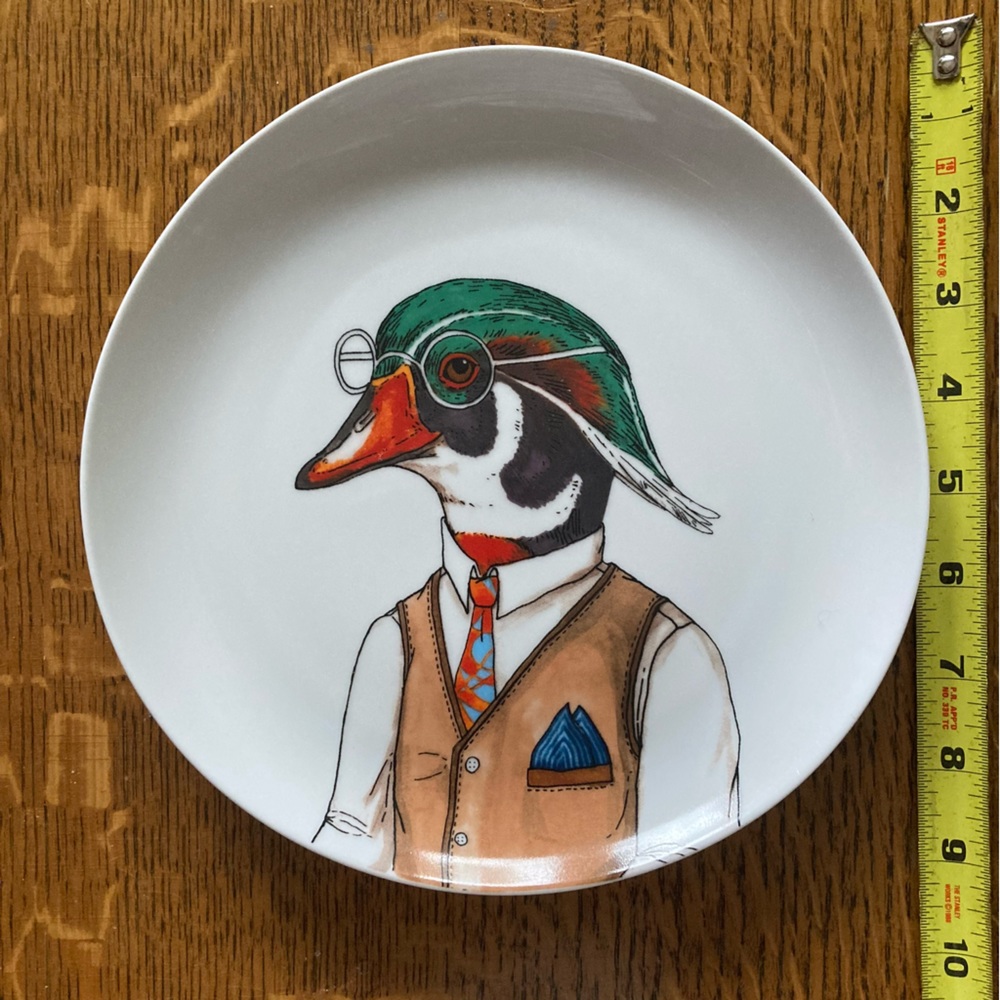 West Elm Dapper Animal Plate - Duck
